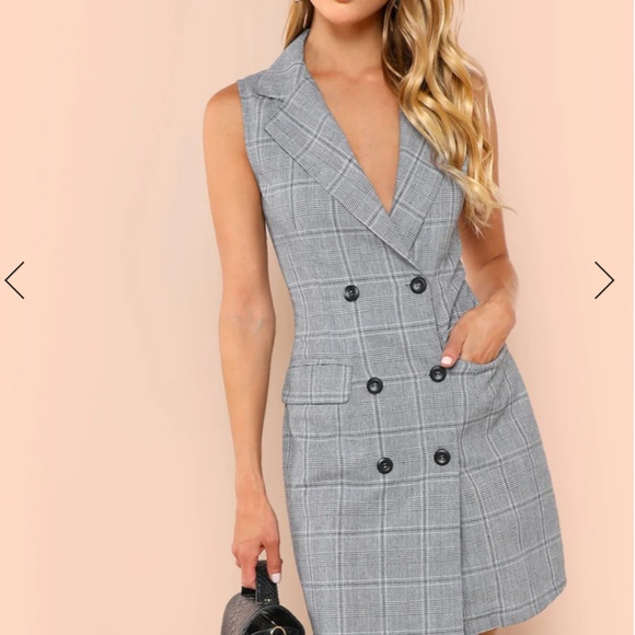SHEIN Dresses & Skirts - SHEIN Gray blazer dress